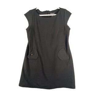K STUDIOS A-Line Black Dress Size 18 Women Knit Business Office